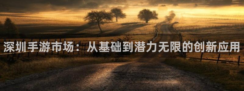 沐鸣2官网 5O6917：深圳手游市场：从基础到潜力无限的创新应用