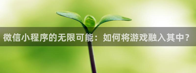 沐鸣2登录注册：微信小程序的无限可能：如何将游戏融入其中？